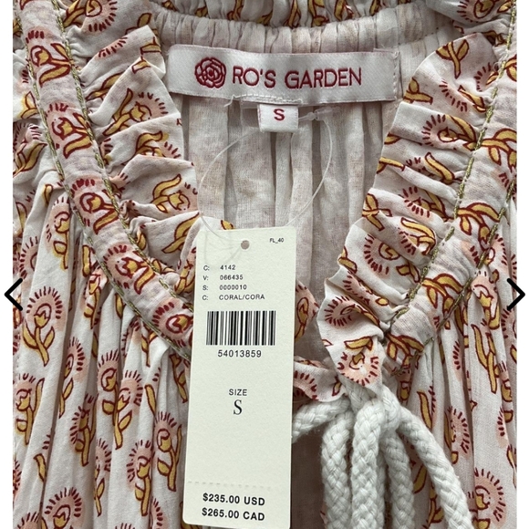 New Ro's Garden - Sofia Floral Cover up Tunic Dress 🌻 Small - Picture 5 of 5